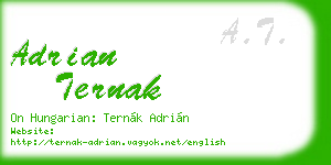 adrian ternak business card