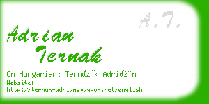 adrian ternak business card